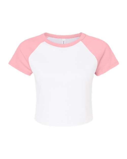 BELLA + CANVAS 1201 Women's Micro Rib Raglan Baby Tee