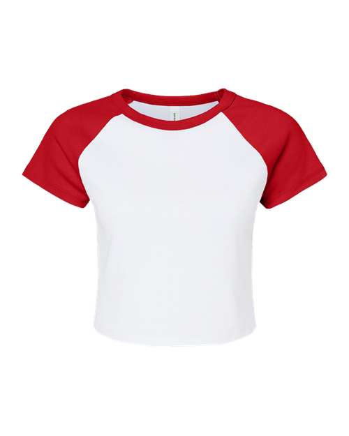 BELLA + CANVAS 1201 Women's Micro Rib Raglan Baby Tee