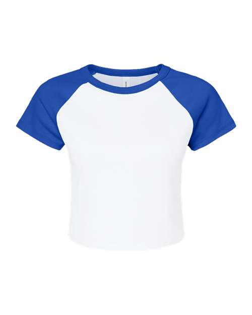 BELLA + CANVAS 1201 Women's Micro Rib Raglan Baby Tee