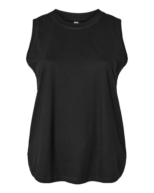 LAT 3892 Women's Curvy Relaxed Fine Jersey Tank
