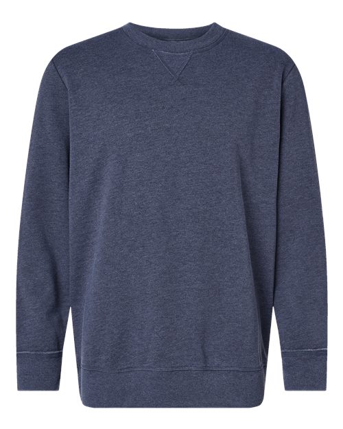 LAT 6935 Unisex Vintage Wash Fleece Crewneck Sweatshirt