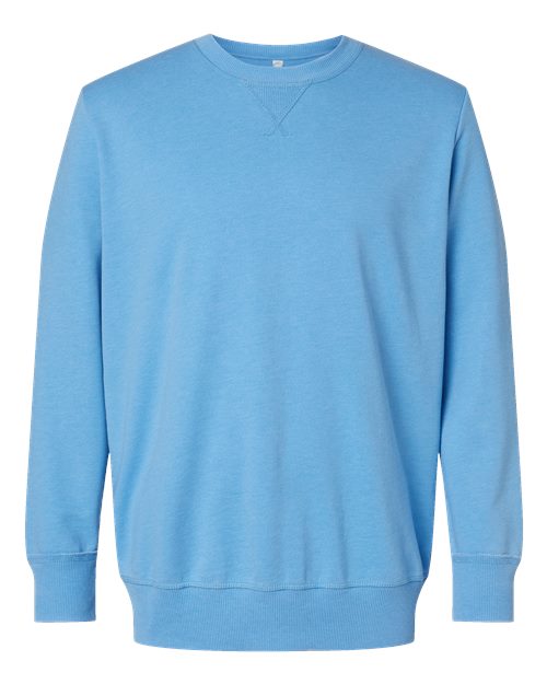LAT 6935 Unisex Vintage Wash Fleece Crewneck Sweatshirt