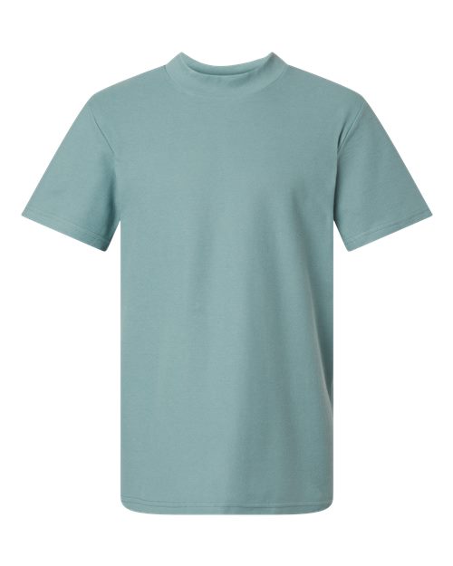 American Apparel 1PQ Pique Mockneck Tee