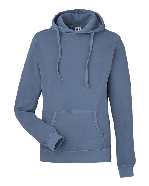 J. America 8730 Unisex Pigment-Dyed Fleece Hooded Sweatshirt