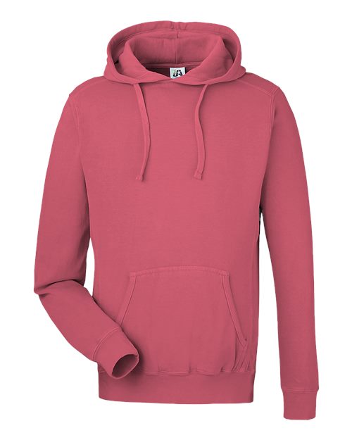 J. America 8730 Unisex Pigment-Dyed Fleece Hooded Sweatshirt
