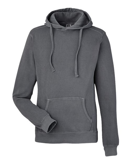 J. America 8730 Unisex Pigment-Dyed Fleece Hooded Sweatshirt