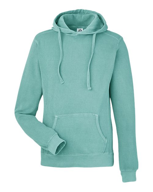 J. America 8730 Unisex Pigment-Dyed Fleece Hooded Sweatshirt