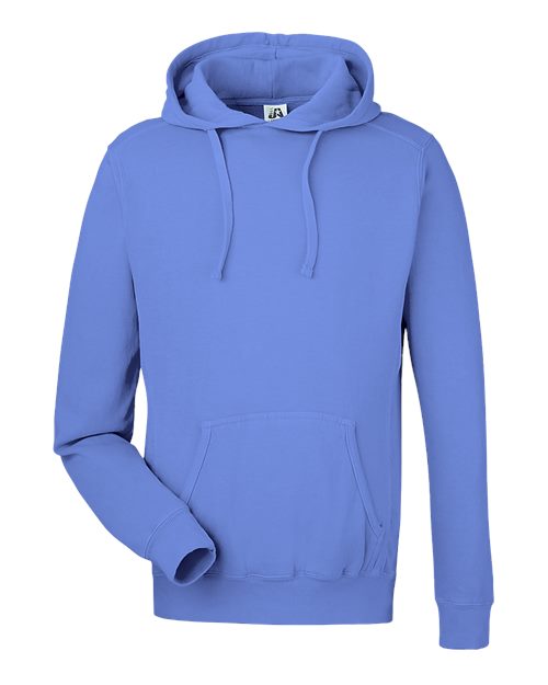 J. America 8730 Unisex Pigment-Dyed Fleece Hooded Sweatshirt