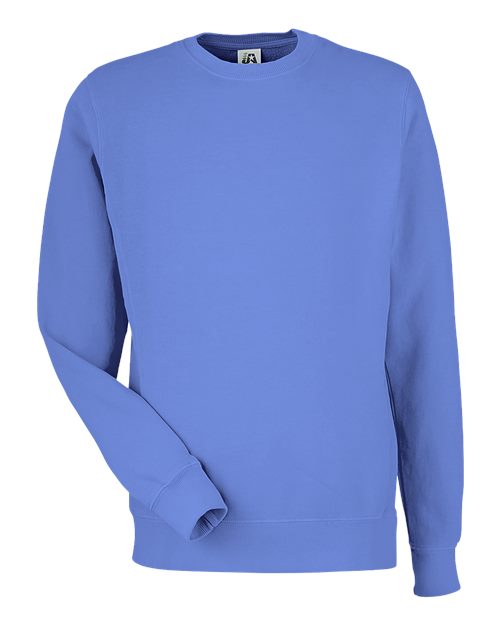J. America 8731 Unisex Pigment-Dyed Fleece Crewneck Sweatshirt