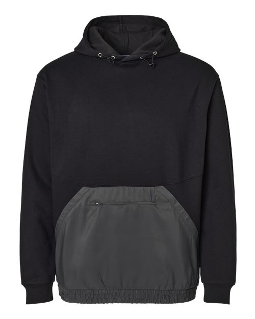 MV Sport 23112 Unisex Mixed Media Hooded Sweatshirt