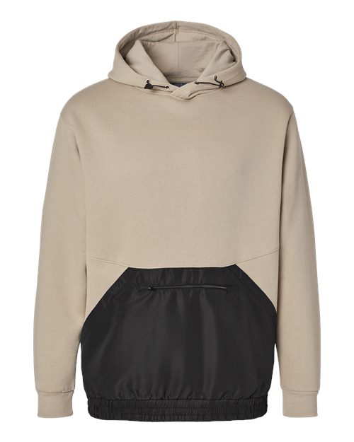 MV Sport 23112 Unisex Mixed Media Hooded Sweatshirt