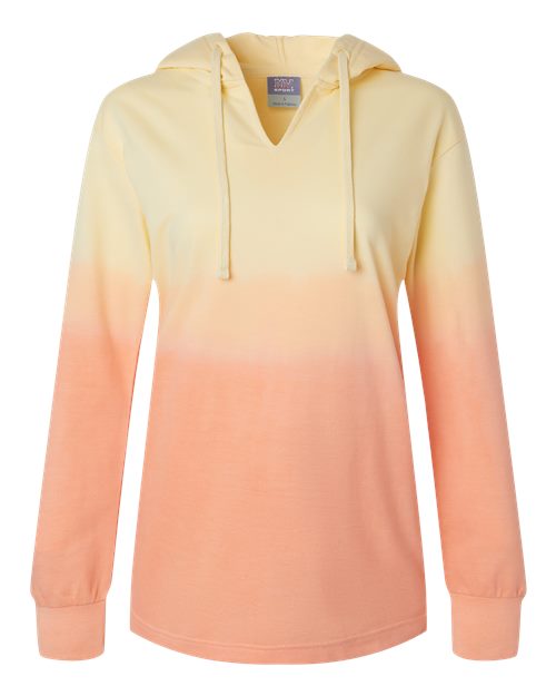 MV Sport W20185 Women's French Terry Ombré Hooded Sweatshirt