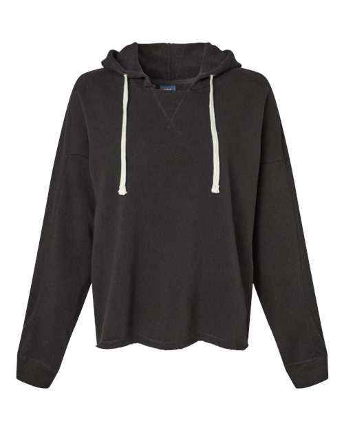 MV Sport W23101 Women's Angel Fleece Crop Hooded Sweatshirt