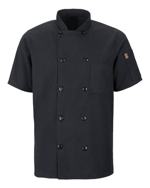 Chef Designs 046X Mimix™ Short Sleeve Chef Coat with OilBlok