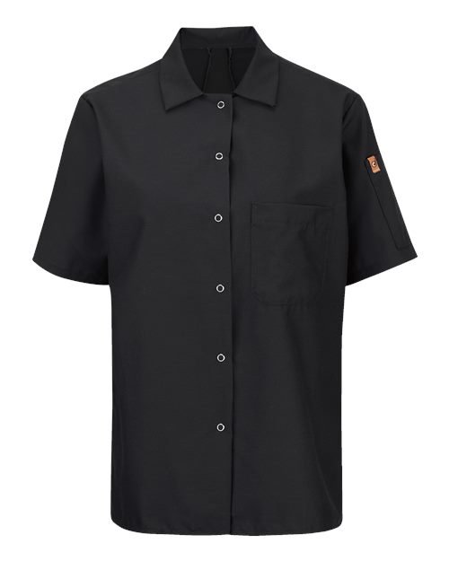 Chef Designs 501X Women's Mimix™ Short Sleeve Cook Shirt with OilBlok