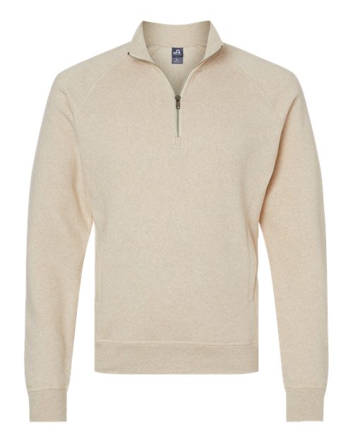 J. America 8869 Men's Triblend Quarter-Zip Sweatshirt