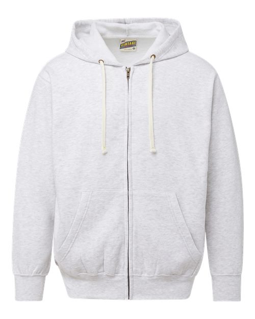 MV Sport 22132 Unisex Vintage Fleece Full-Zip Hooded Sweatshirt