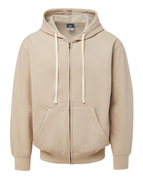 MV Sport 22132 Unisex Vintage Fleece Full-Zip Hooded Sweatshirt