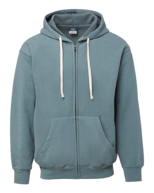 MV Sport 22132 Unisex Vintage Fleece Full-Zip Hooded Sweatshirt