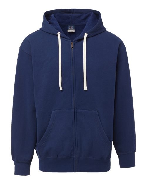 MV Sport 22132 Unisex Vintage Fleece Full-Zip Hooded Sweatshirt