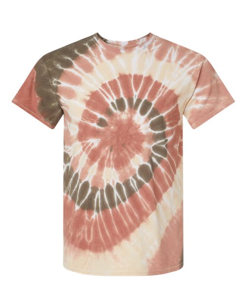 Dyenomite 200MS Unisex Multi-Color Spiral Tie-Dyed T-Shirt