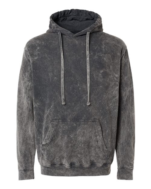 Dyenomite 854MW Unisex Premium Fleece Mineral Wash Hooded Sweatshirt
