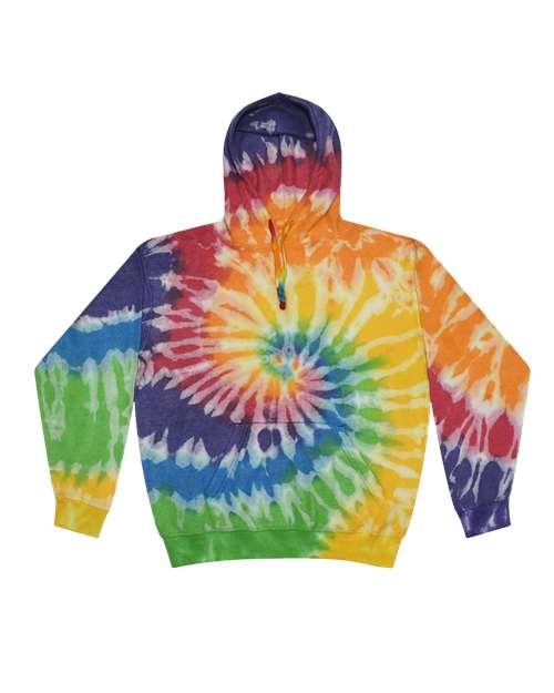 Colortone 8600 Unisex Tie-Dyed Cloud Fleece Hooded Sweatshirt