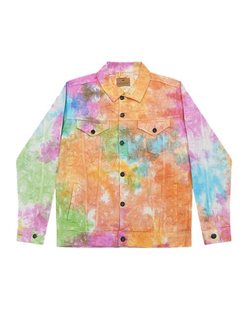 Colortone 9050 Unisex Tie-Dyed Denim Jacket