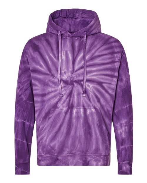 Dyenomite 854CY Unisex Cyclone Tie-Dyed Hooded Sweatshirt