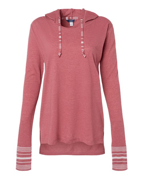 MV Sport W19439 Women's Heathered Jersey Hooded Tunic