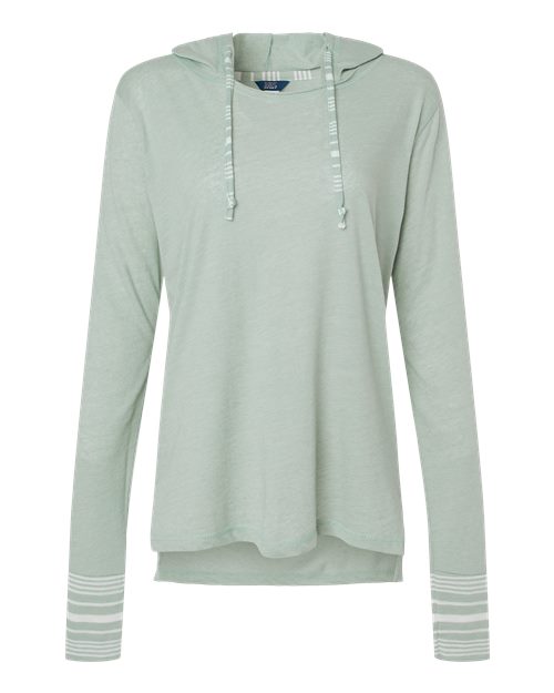 MV Sport W19439 Women's Heathered Jersey Hooded Tunic
