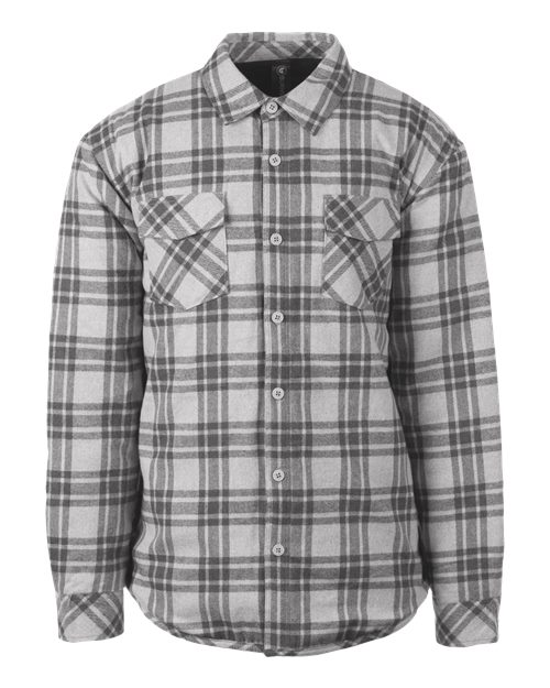 Burnside 8610 Men's Quilted Flannel Shirt Jacket
