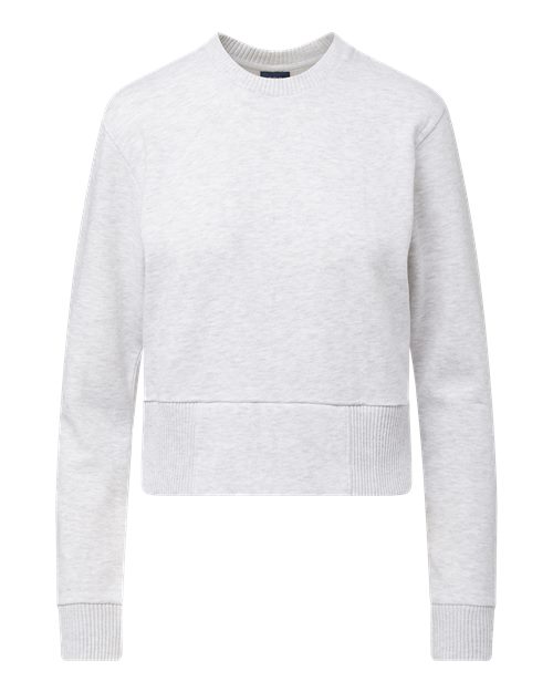 MV Sport W22106 Women's Romi Cloud Fleece Crop Crewneck Sweatshirt