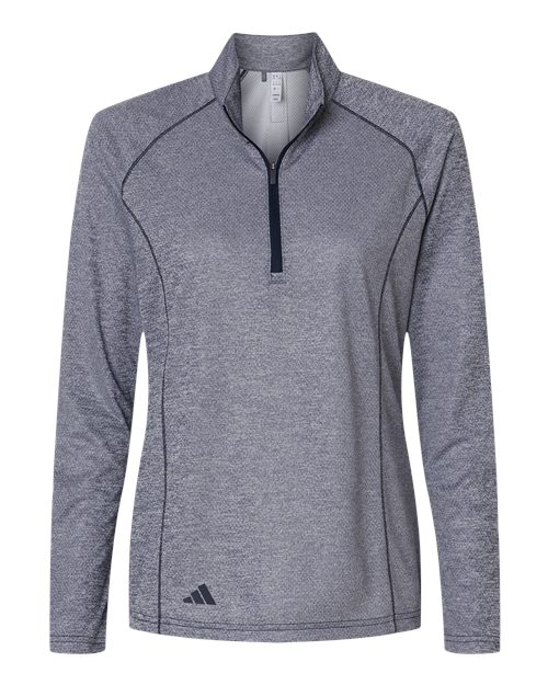 Adidas A594 Women's Space Dyed Quarter-Zip Pullover