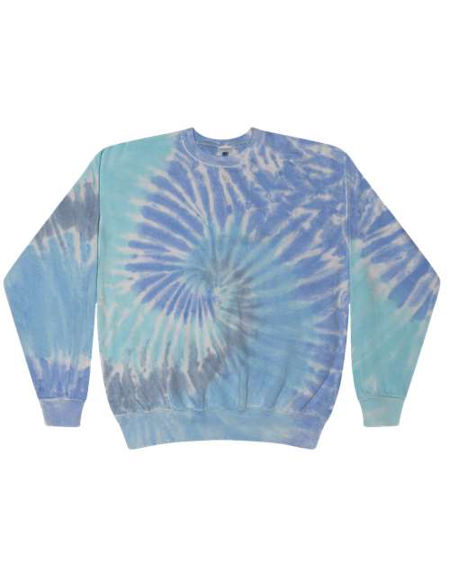 Colortone 8100 Unisex Tie-Dyed Fleece Crewneck Sweatshirt
