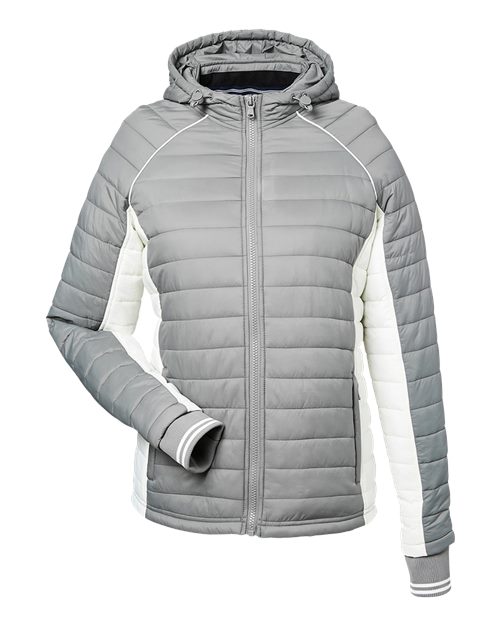 Nautica N17187 Women's Nautical Mile Hooded Puffer Jacket