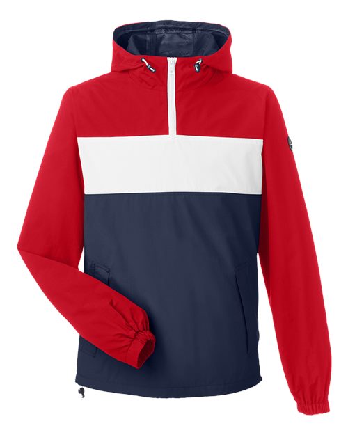 Nautica N17174 Unisex Windward Anorak Hooded Quarter-Zip Jacket