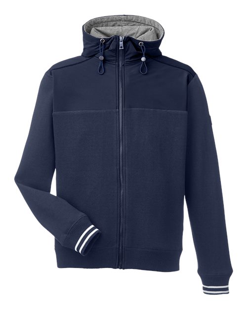 Nautica N17582 Men's Navigator Fleece Hooded Full-Zip Jacket