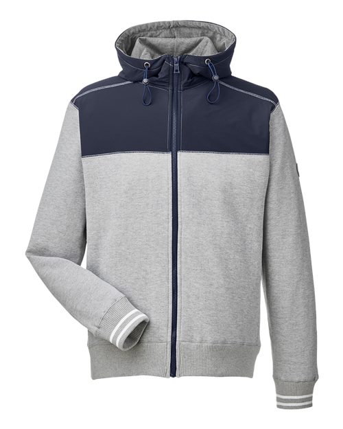 Nautica N17582 Men's Navigator Fleece Hooded Full-Zip Jacket