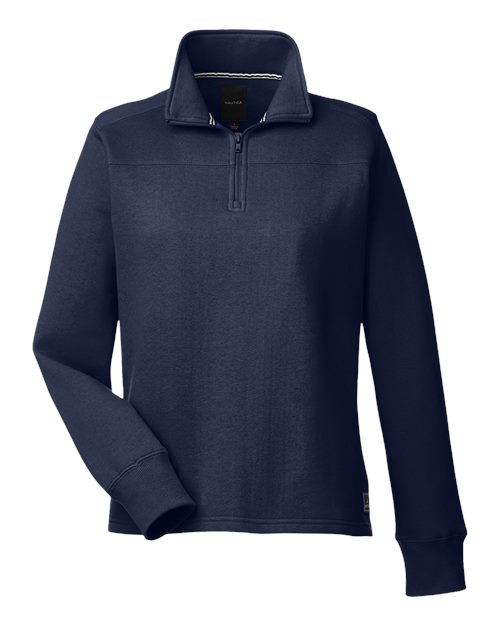 Nautica N17397 Women's Anchor Fleece Quarter-Zip Sweatshirt