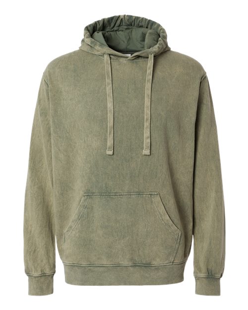 Dyenomite 854MW Unisex Premium Fleece Mineral Wash Hooded Sweatshirt