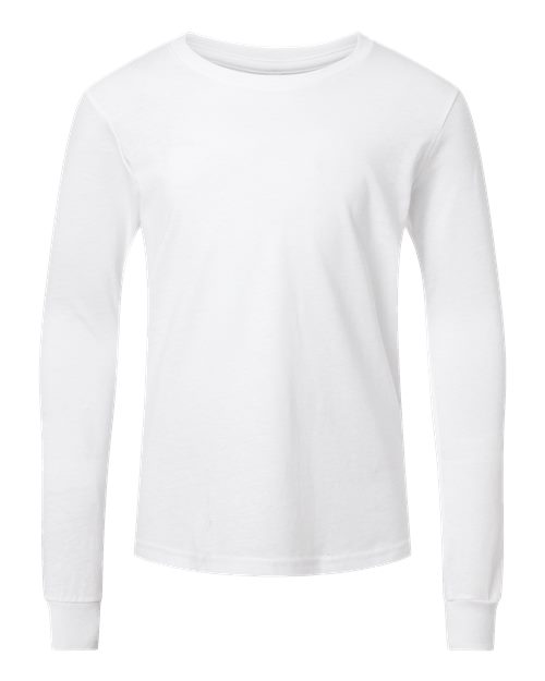BELLA + CANVAS 3501YCVC Youth Heather CVC Long Sleeve Tee
