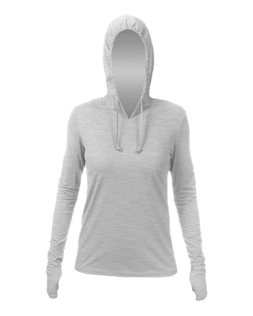 ANETIK WSBRZH0 Women's Breeze Tech Hooded Long Sleeve T-Shirt