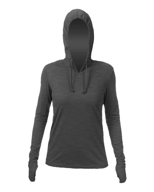 ANETIK WSBRZH0 Women's Breeze Tech Hooded Long Sleeve T-Shirt