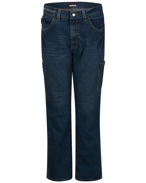 Bulwark PSJ6EXT Men's Extended Sizes Stretch Denim Dungaree Jeans