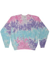 Colortone 8100 Unisex Tie-Dyed Fleece Crewneck Sweatshirt