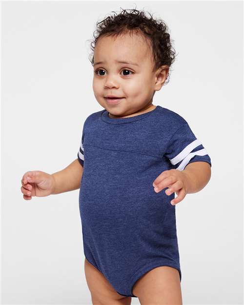 Rabbit Skins 4437 Infant Football Fine Jersey Bodysuit