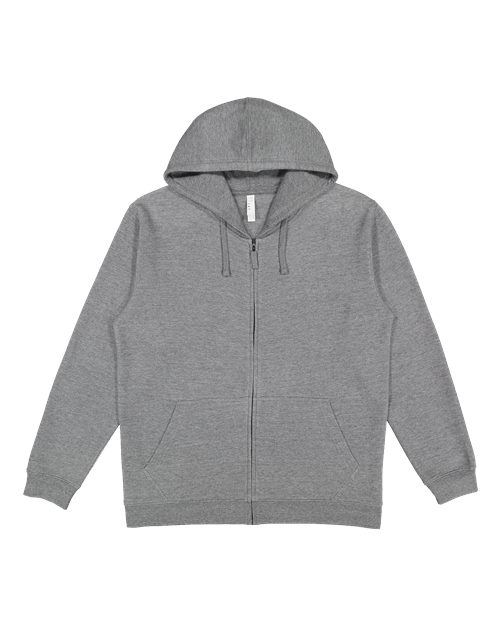 LAT 6927 Unisex Full-Zip Fleece Hoodie