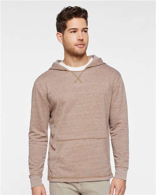 LAT 6936 Unisex Vintage Wash Fleece Hoodie