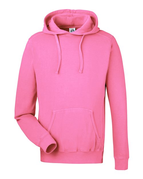 J. America 8730 Unisex Pigment-Dyed Fleece Hooded Sweatshirt